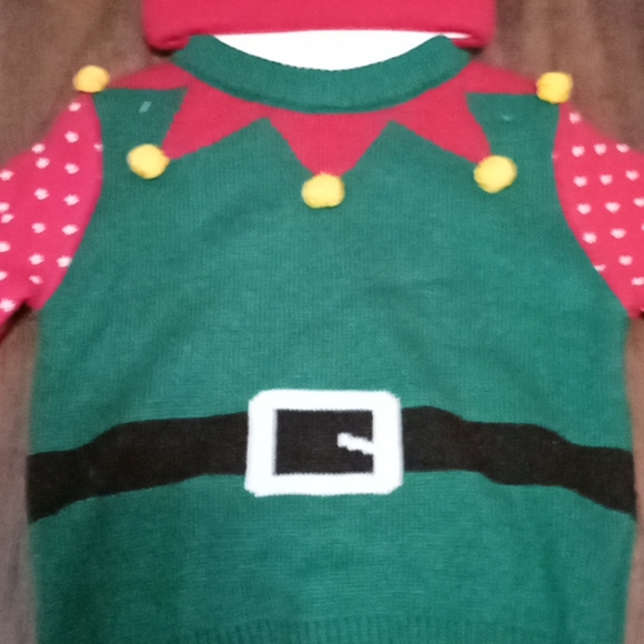 NWT So'Dorable Baby Elf Sweater and Knit Hat, 0-6 months - Picture 3 of 6